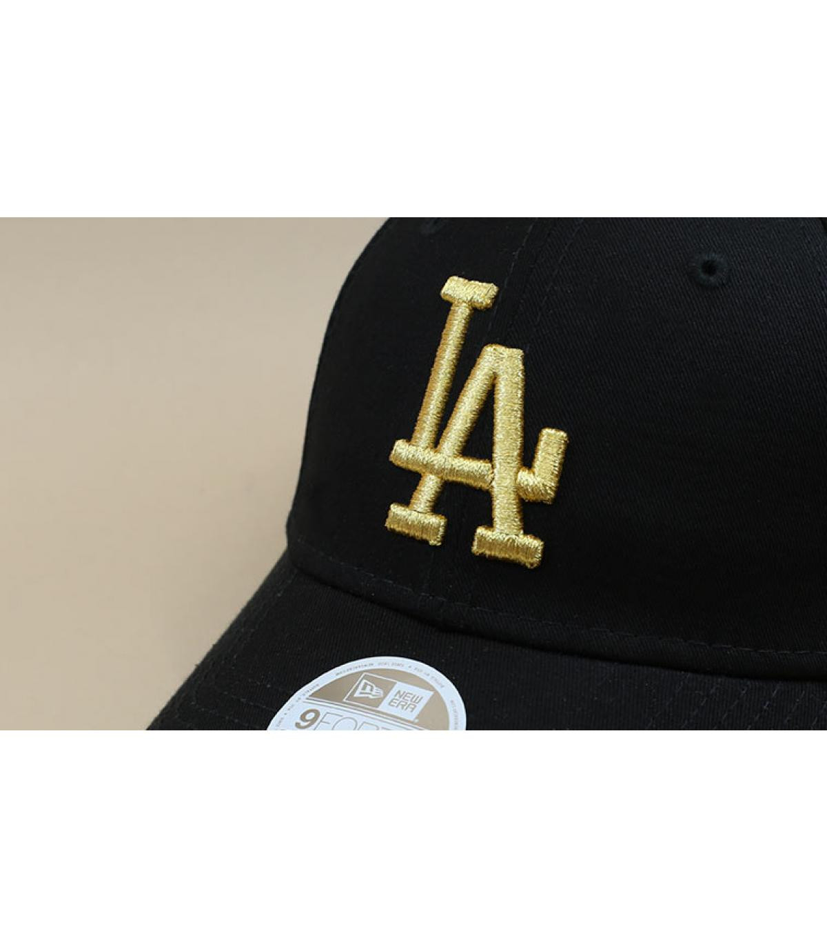 casquette femme LA noir or casquette femme LA noir or